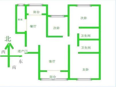 恒大名都 3室 2厅 127平米