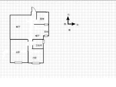 和润嘉园 2室 2厅 76.5平米