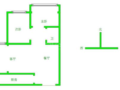 盛锦花园 2室 2厅 105平米