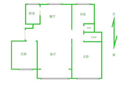 幸福馨苑 2室 2厅 80平米