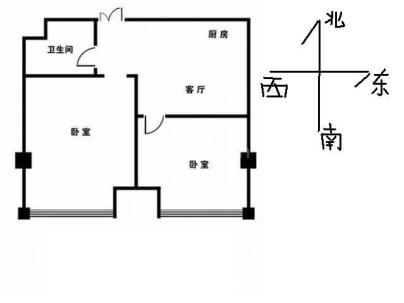 龙仕梧桐苑 2室 1厅 69平米