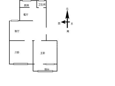 河北工程大学家属楼 2室 1厅 65平米