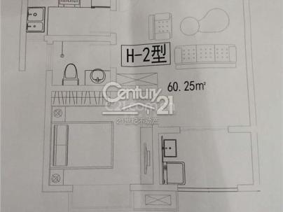 义乌城三期 1室 1厅 63.58平米