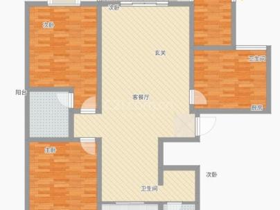 安居苑B区 4室 2厅 168平米