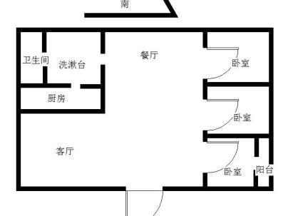 青岛花园 3室 2厅 133.8平米