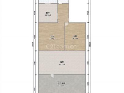 赵王河小区 2室 2厅 56.1平米
