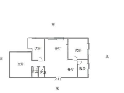 中华世纪城 3室 2厅 117平米