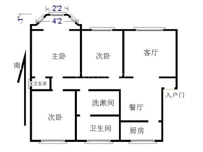 昌盛小区一期 3室 2厅 129.28平米