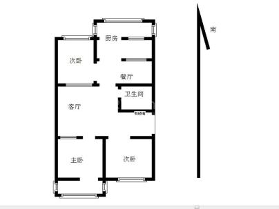 玉花园小区 3室 2厅 99平米