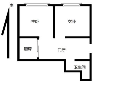 宏泰佳成 2室 1厅 46平米