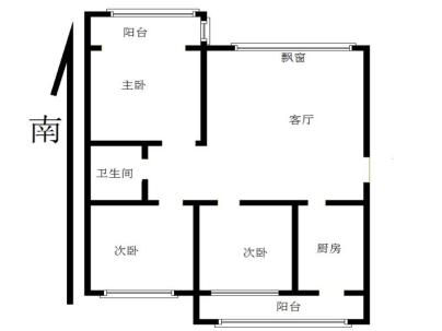 丽富嘉园 3室 1厅 95平米