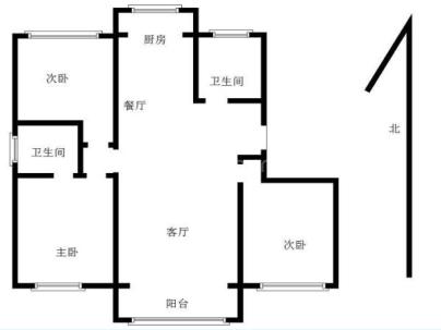 明礼家园 3室 2厅 127.11平米
