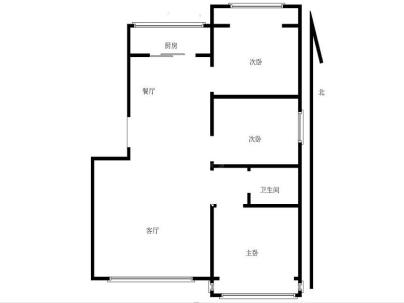 玉田金色家园 3室 2厅 99.48平米
