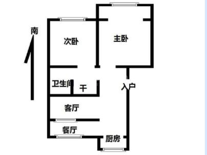 广源花苑 2室 1厅 84平米