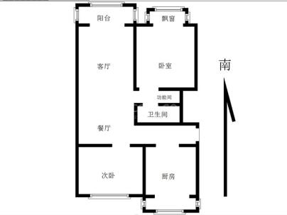 金茂华府 2室 1厅 91.23平米