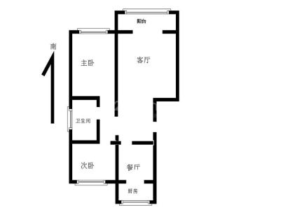 兴春家园 2室 1厅 86.21平米