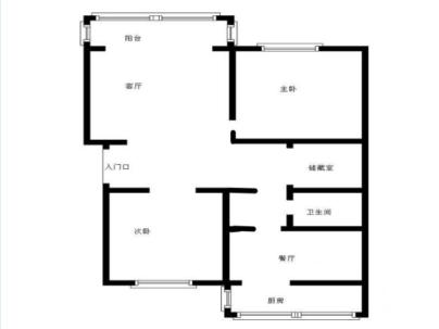 玉田世纪花园 2室 2厅 88.1平米