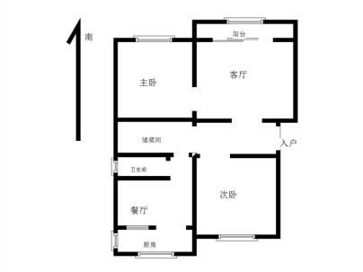 玉田世纪花园 2室 2厅 84平米