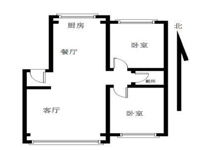 景悦蓝湾 2室 2厅 88平米