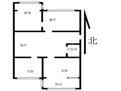 开发区一号小区 2室 2厅 82.2平米