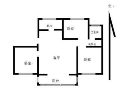 华景时代二期 3室 2厅 121平米