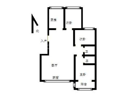 金江华府 3室 2厅 123.74平米