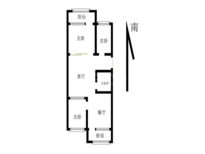 玉花园小区 3室 2厅 104平米