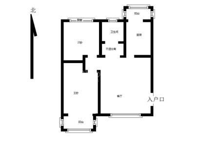 西城公寓 2室 2厅 97.24平米