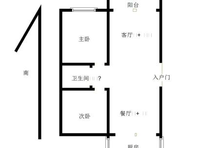 玉田世纪花园 2室 1厅 90.44平米