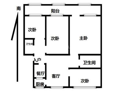 金鼎家苑 3室 1厅 132平米