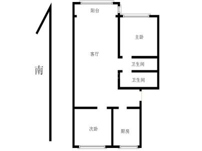 玉滨家园 2室 1厅 88.74平米