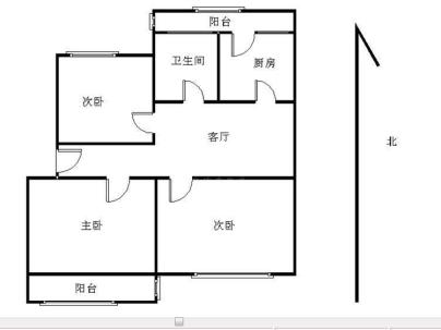 金建小区 3室 1厅 87.15平米