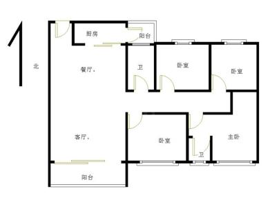 海丰三环东路龙腾嘉园 4室 2厅 149.35平米