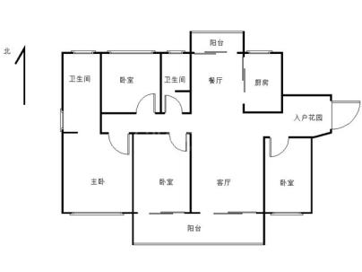 海丰帝景山庄 4室 2厅 168.89平米