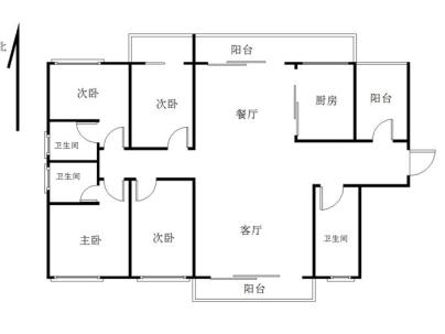 海丰华耀城 4室 2厅 143平米