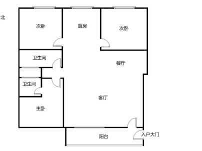 海丰城东海紫路东侧东盛华庭 3室 2厅 131.48平米