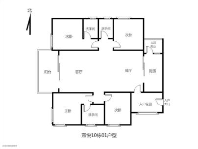 海丰雍悦豪苑 4室 2厅 166.7平米