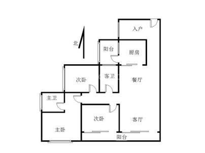 海丰帝景山庄 3室 2厅 132.51平米