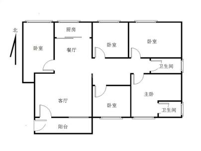 海丰龙津花园 5室 2厅 161.31平米