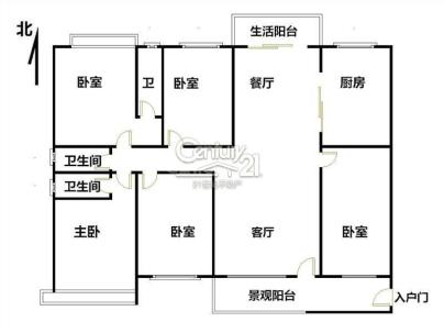 海丰富嘉名城 5室 2厅 198平米