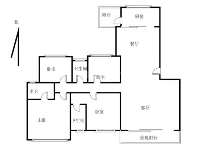 海丰御都华府 4室 2厅 187平米