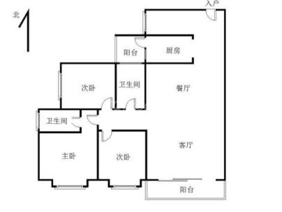 海丰海富豪庭 3室 2厅 126平米