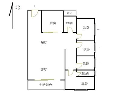 海丰附城富盈花园 4室 2厅 130平米