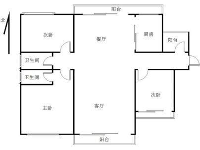 海丰华耀城 3室 2厅 128.68平米