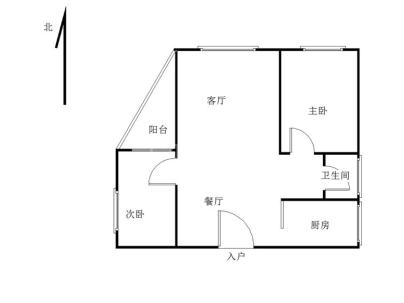 海丰龙腾大厦 2室 1厅 83.5平米