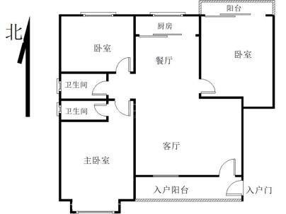 海丰三环路东东山小区富盛苑 3室 2厅 118平米