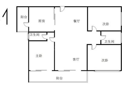 海丰叠翠名城 4室 2厅 169平米