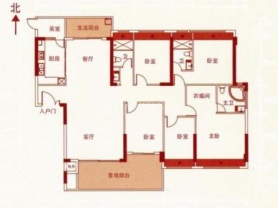 海丰帝景山庄 5室 2厅 224.31平米