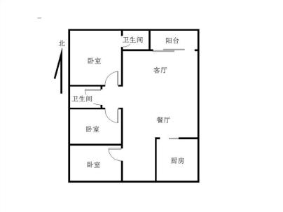 海丰二环北桥南侧锦绣名园 3室 2厅 111.9平米