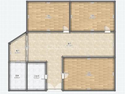 文体局家属楼 3室 2厅 128平米